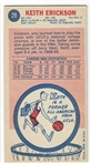 1969 Topps Basketball #29 Keith Erickson - Los Angeles Lakers RC